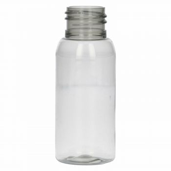 50 ml bottle Basic Round 100% recycled PET MOPET transparent 24.410