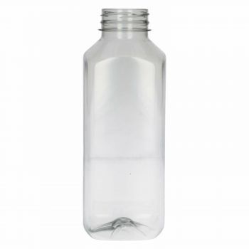 500 ml juice bottle Juice Square 100% recycled PET MOPET transparent