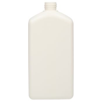 1000 ml bottle Standard Square 100% Recycled HDPE white 28.410