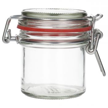 125 ml Wirehanger jar round glass clear special, 207g