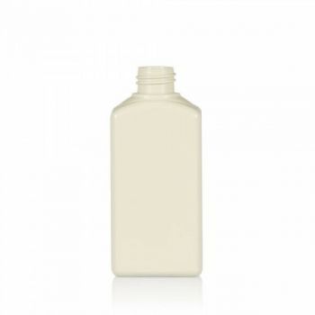 250 ml bottle Standard Square 100% Recycled HDPE white 28.410