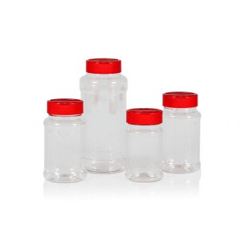 Spice Round Jar PET Transparent